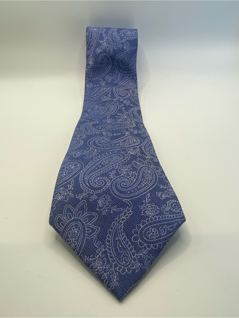 Michael Kors Navy Blue Paisley Silk Tie